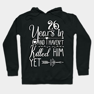 26Th Wedding Anniversary For Her Just Married 26 Years Hoodie